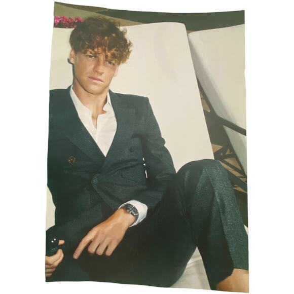 Jannik Sinner in Gucci Magazine Print Summer 2024 Frame Ready Original - Picture 1 of 4